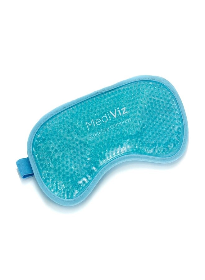 mediviz Cooling Gel Eye Mask- Reusable Cold Eye Mask for Puffy Eyes, Allergies, Sinuses - Soothes Dark Circles & Aids with Headaches - Comfortable & Easy to Use with Stretchy Band - Blue - Image 1
